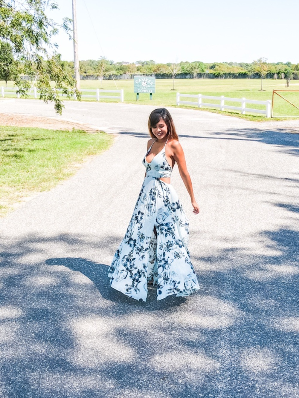 Free People Floral Maxi Dress Open Back Halter Boho Mint XS - Picture 5 of 9